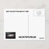 Türme des Welthandelszentrums vor dem 11.9.2001 Postkarte (Rückseite)