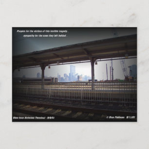 Türme des Welthandelszentrums vor dem 11.9.2001 Postkarte