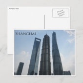 Türme in Shanghai Postkarte (Vorne/Hinten)