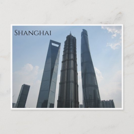 Türme in Shanghai Postkarte (Vorderseite)