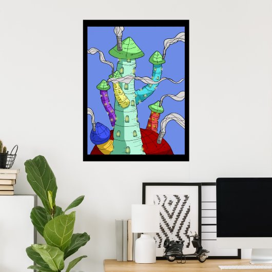 Türme Poster (Heimbüro)