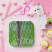 Turmergrünes Leaf 7" Quadrat Teller (Party)