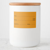 Turmeric Gold Food Labels für Zuhause und Küche Lebensmitteletikett (Vorderseite)