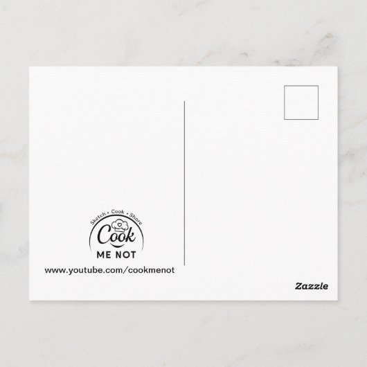 Turmeric Mango Smoothie Rezept Postkarte (Rückseite)