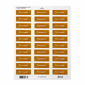 Turmeric Spice Jar Labels (Vorne)