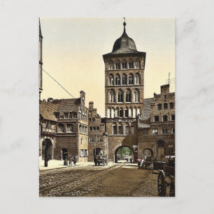 Turmgewölbe, Lübeck, Deutschland seltenes Photochr Postkarte