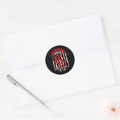 Turmkletterer  runder aufkleber (Umschlag)