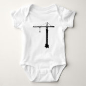 Turmkran grue baby strampler (Vorderseite)