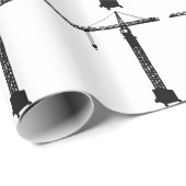 Turmkran grue geschenkpapier (Rolleneckpunkt)