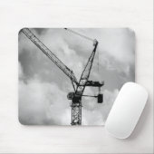 Turmkran - Schwarzweiss Mousepad (Mit Mouse)