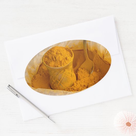 Turmpulver Ovaler Aufkleber (Umschlag)