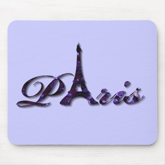 Turmsequin-Glitzer-Schein Paris Eiffel Mousepad (Vorne)
