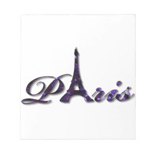 Turmsequin-Glitzer-Schein Paris Eiffel Notizblock