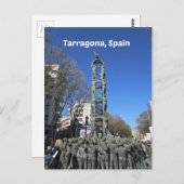 Turmstatue, Spanien Postkarte (Vorne/Hinten)