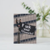 Turmsteiger Leck deine Feuerwerke Postkarte (Stehend Vorderseite)