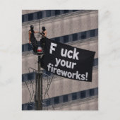 Turmsteiger Leck deine Feuerwerke Postkarte (Vorderseite)