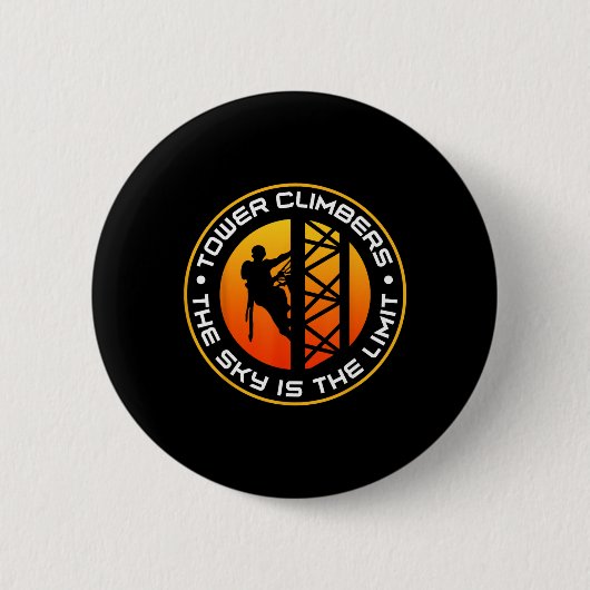Turmsteigerer Der Himmel ist die Grenze Cell Tower Button (Vorderseite)