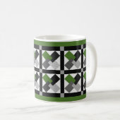 "Turn a Friendly Card" Patchwork-Look Kaffeetasse (VorderseiteRechts)