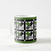 "Turn a Friendly Card" Patchwork-Look Kaffeetasse (Vorderseite Links)