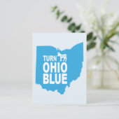 Turn Ohio Blue Postcard | Progressive Abstimmung S Postkarte (Stehend Vorderseite)