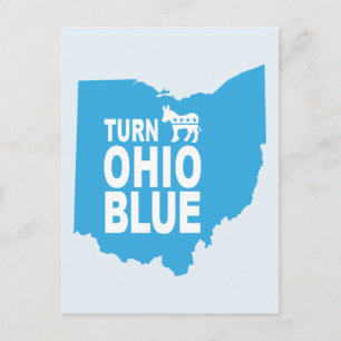 Turn Ohio Blue Postcard   Progressive Abstimmung S Postkarte
