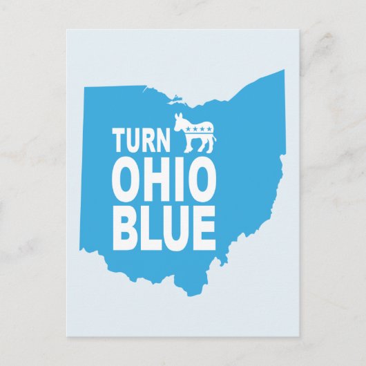 Turn Ohio Blue Postcard | Progressive Abstimmung S Postkarte (Vorderseite)