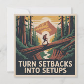 Turn Setbacks Into Setups Einladung (Vorderseite)