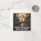 Turn Setbacks Into Setups Mitteilungskarte (Vorderseite/Rückseite Beispiel)