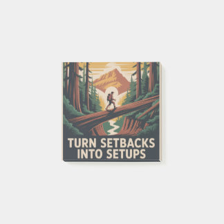 Turn Setbacks Into Setups Post-it Klebezettel