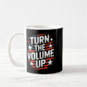 Turn The Volume Up Funny For Men Women Kaffeetasse (Links)