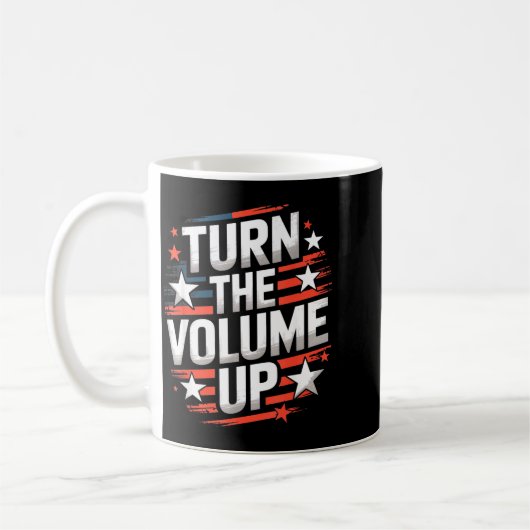 Turn The Volume Up Funny For Men Women Kaffeetasse (Links)
