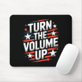 Turn The Volume Up Funny For Men Women Mousepad (Mit Mouse)