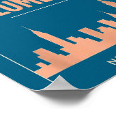 Turn The Volume Up Nyc Skyline Zohran Mamdani For  Poster (Ecke)