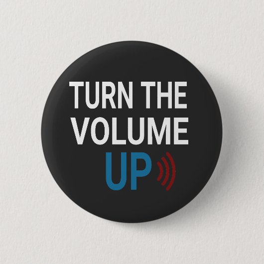 Turn the Volume Up Png Zohran Mamdani NYC  T-Shirt Button (Vorderseite)