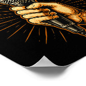 Turn The Volume Up  Poster (Ecke)