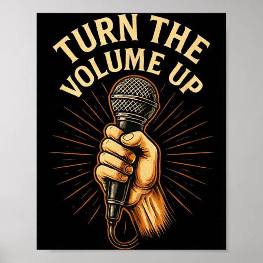 Turn The Volume Up Poster (Vorne)
