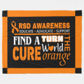 Turn the World Orange... RSD Fleecedecke (Vorderseite (Horizontal))