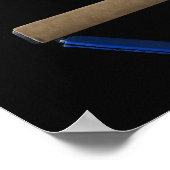 Turnast (9-10), drehend auf Ausgleichbalken, Seite Poster (Ecke)