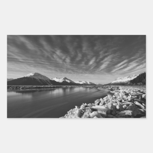 Turnback Arm Moonlight Rechteckiger Aufkleber (Vorderseite)