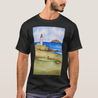 Turnberry Lighthouse und Ailsa Craig T-Shirt
