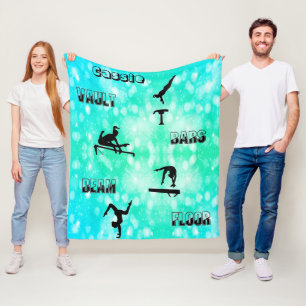 Turnbeutel-Flanelldecke Geräteturnen Sprung, Stufe Fleecedecke