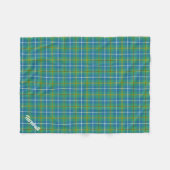 Turnbull Ancient Jagd Tartan Monogram Fleecedecke (Vorderseite (Horizontal))