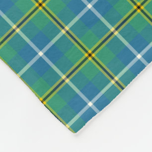 Turnbull Ancient Jagd Tartan Monogram Fleecedecke