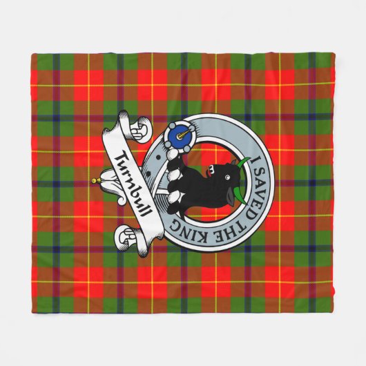 Turnbull Clan Abzeichen Tartan Kariert Fleecedecke (Vorderseite (Horizontal))