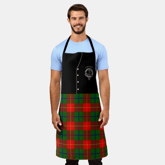 Turnbull Clan Abzeichen & Tartan Kilt Schürze (Getragen)