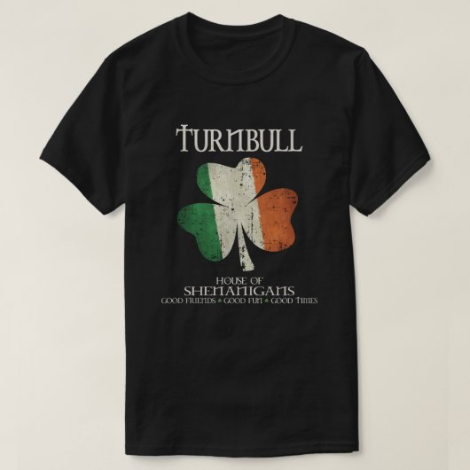 Turnbull Familienname Irland T-Shirt (Design vorne)