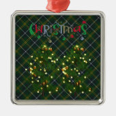 Turnbull Jagd Modernes Original Scottish Tartan Ornament Aus Metall (Vorne)