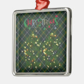 Turnbull Jagd Modernes Original Scottish Tartan Ornament Aus Metall (Links)