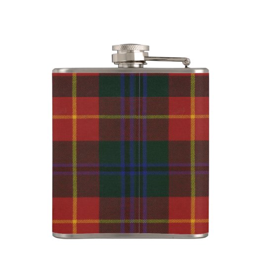 Turnbull Tartan & Abzeichen Flachmann (Rückseite)