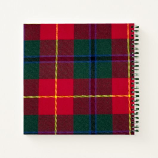 Turnbull Tartan Notebook Notizblock (Rückseite)